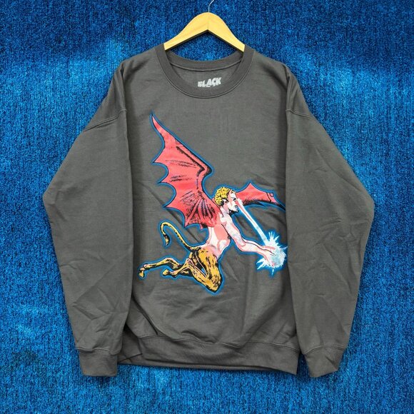 Black Sabbath Paranoid Rock Oversized Crewneck Sweater Size Large - Picture 1 of 4